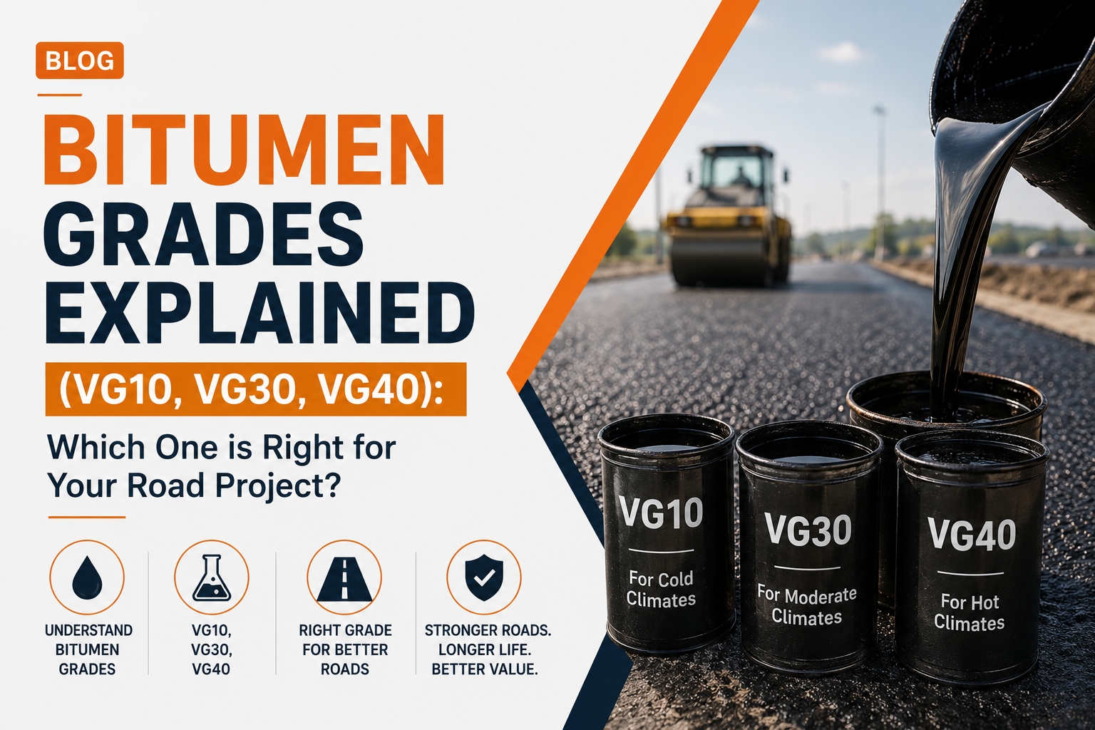 Bitumen Grades VG10 VG30 VG40